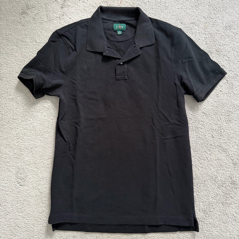 J. Crew Black Polo Shirt